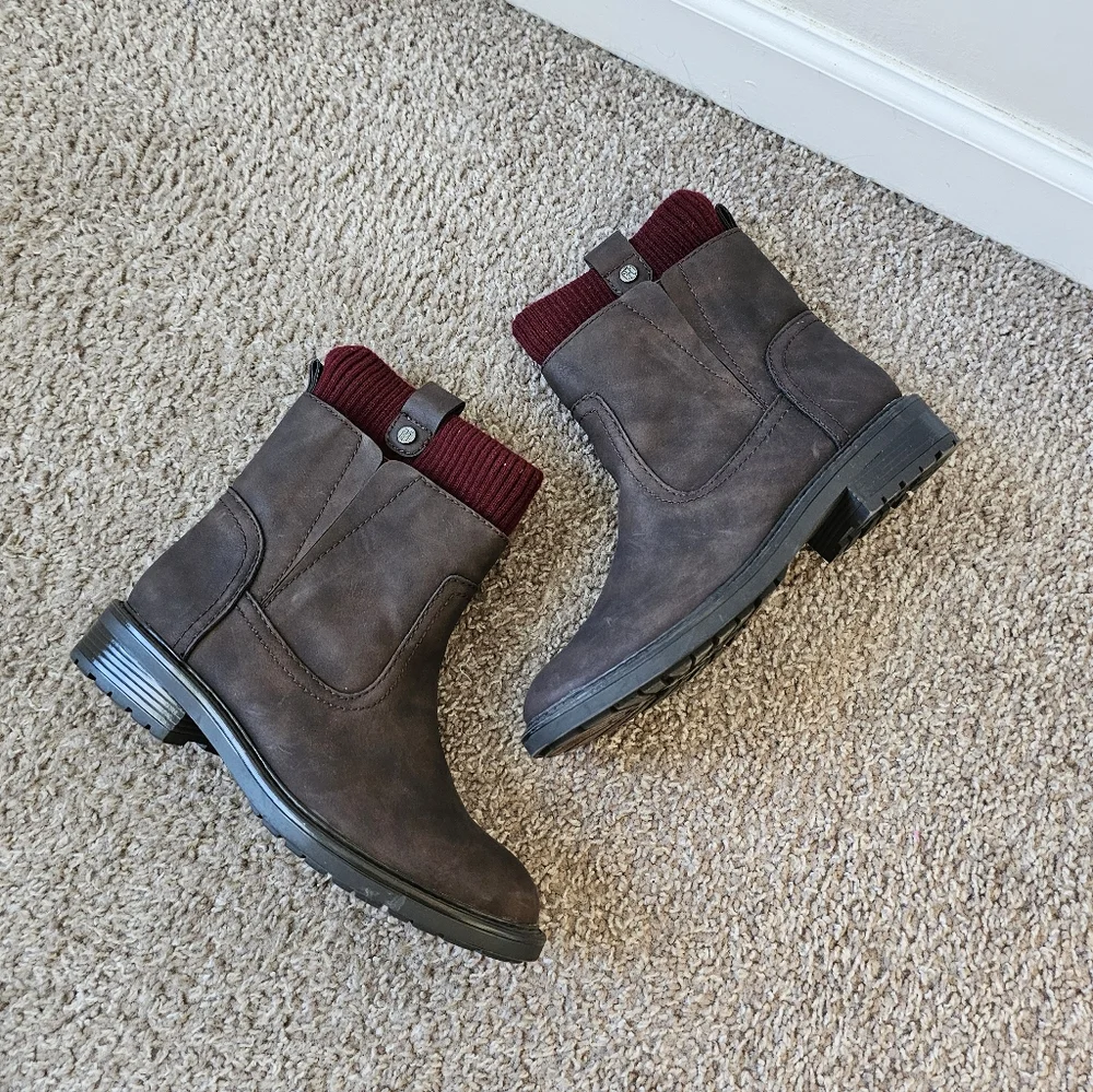 Tommy Hilfiger Sweater Cuff Rugby 2 Boots Size 8.5 - Picture 6 of 7